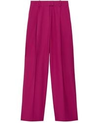 Another Tomorrow - Pressed-Crease Trousers - Lyst