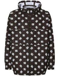 Dolce & Gabbana - Monogram-Print Hooded Jacket - Lyst