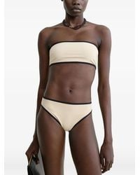 TOTEME - Striped-Edge Bikini Bottoms - Lyst