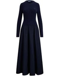 Polo Ralph Lauren - ケーブルニット フレアドレス - Lyst
