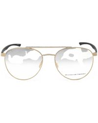 Porsche Design - Lunettes De Vue À Monture Pilote - Lyst