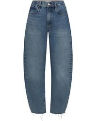 FRAME - Bubble Crop フレイド ジーンズ - Lyst