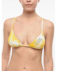 KARL LAGERFELD - Tie-Dye Triangle Bikini Top - Lyst