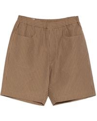 RANRA - Striped Pocket Shorts - Lyst