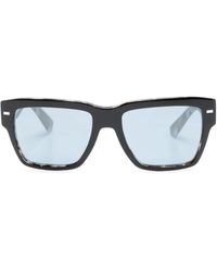 Dolce & Gabbana - Occhiali Da Sole Squadrati Con Logo Inciso - Lyst
