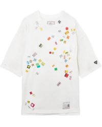 Maison Mihara Yasuhiro - Price-Tag Sticker-Printed T-Shirt - Lyst