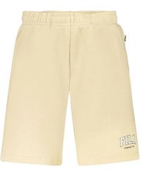 Fila - Logo-Print Cotton Shorts - Lyst