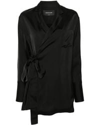 Fabiana Filippi - Open-Front Satin Blazer - Lyst