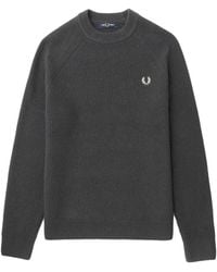 Fred Perry - Pullover Mit Logo-Stickerei - Lyst