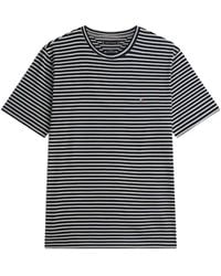 Tommy Hilfiger - T-Shirt En Coton À Rayures - Lyst