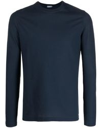 Zanone - Long-Sleeved Cotton T-Shirt - Lyst