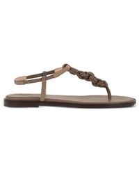 Fabiana Filippi - Braided-Strap Leather Sandals - Lyst