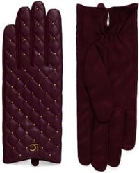 Lola Casademunt - Quilted Stud-Embellished Gloves - Lyst