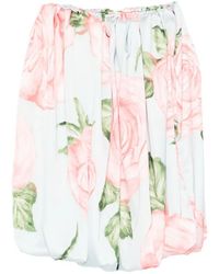 L'idée - Floral Strapless Mini Dress - Lyst