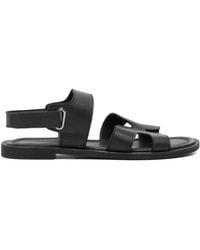 SERGIO MORETTI FIRENZE - Touch-Strap Leather Sandals - Lyst