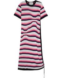 Sonia Rykiel - Vestido midi asimétrico - Lyst