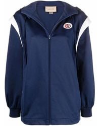Gucci - Web-Stripe Detachable-Sleeve Hooded Jacket - Lyst