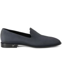 Giuseppe Zanotti - Mocassins Gatien En Daim - Lyst