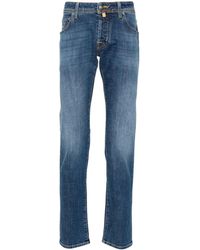 Jacob Cohen - Tief Sitzende Nick Slim-Fit-Jeans - Lyst