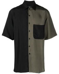 Song For The Mute - Two-tone Camp-collar Shirt - Lyst