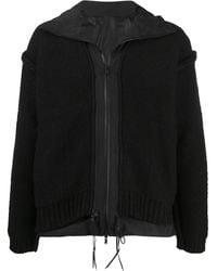 The Viridi-anne - Knitted Layered Hooded Jacket - Lyst