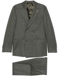 Luigi Bianchi - Double-Breasted Pinstripe-Pattern Suit - Lyst