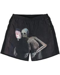 Undercover - Shorts Con Stampa X Helen Verhoeven - Lyst