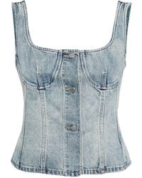 JNBY - Haut en jean à design de corset - Lyst