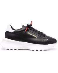 Giuliano Galiano - Side Logo-Print Sneakers - Lyst