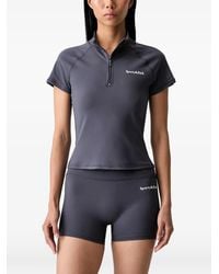 Sporty & Rich - Logo-Print Raglan-Sleeve T-Shirt - Lyst