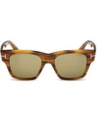 Tom Ford トータスシェル ラウンドサングラス ブラウン | Lyst