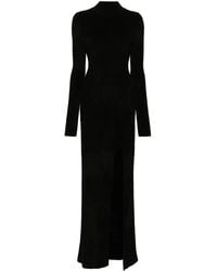 Nanushka - Maxi-Jurk Met Lange Mouwen En Badstof - Lyst