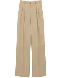 Ami Paris - New Wool High Waist Wide Trousers - Lyst