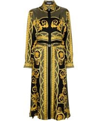 Versace - La Coupe Des Dieux Zijden Blousejurk - Lyst