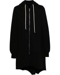 Rick Owens - Asymmetric Cotton Zipped Hoodie - Lyst