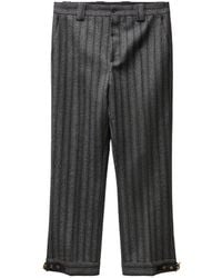 Versace - Pinstripe Wool Twill Formal Pants - Lyst