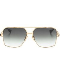 Dita Eyewear - Logo-Print Square-Frame Sunglasses - Lyst