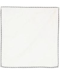 Eleventy - Contrast-Border Pocket Square - Lyst