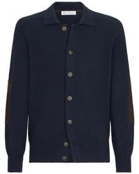 Brunello Cucinelli - Cardigan En Cachemire À Boutons Et Col Chemise - Lyst