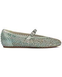 Le Silla - Gilda Crystal-Embellished Ballerina Shoes - Lyst