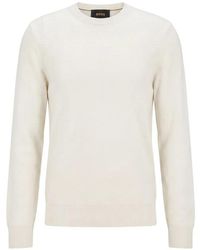 BOSS - Pull En Soie À Motif En Jacquard - Lyst