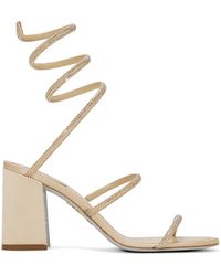 Rene Caovilla - Cleo Crystal-Embellished Spiral-Strap Sandals - Lyst