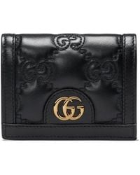 Gucci - GG Matelassé Card Case Wallet - Lyst