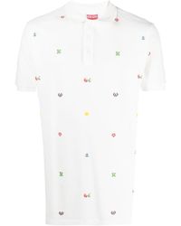 KENZO - Pixel Slim Fit Polo Shirt - Lyst