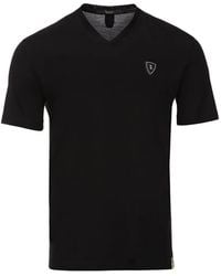Billionaire - Dionysos Logo-Patch V-Neck T-Shirt - Lyst