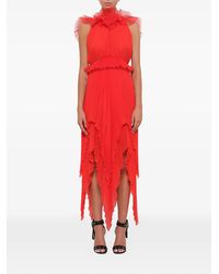 Givenchy - Pod Ruffled Pleated Dress - Lyst