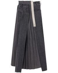 Kuro - Deconstructed Pleated Skirt - Lyst