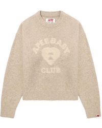 A Bathing Ape - Heart Logo Sweater - Lyst