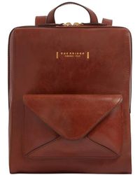 The Bridge - Frida Front-Pocket Leather Backpack - Lyst