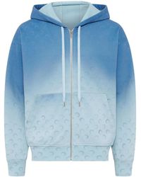 Marine Serre - Moon Faded Ombré Zip-Up Hoodie - Lyst